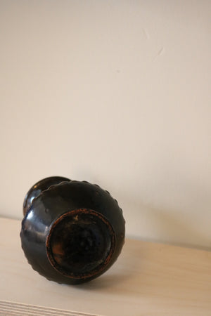 Brown glazed vase - Form + Beyond graphic mirrors & wall art gallery london