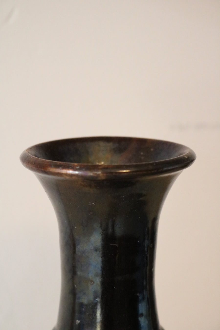 Brown glazed vase - Form + Beyond graphic mirrors & wall art gallery london
