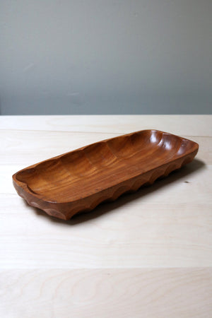 Teak wood tray - Form + Beyond graphic mirrors & wall art gallery london